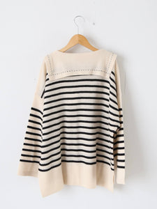 TOWAVASE バスクプルオーバー (セーラーネック)一本どり [mdm02-05