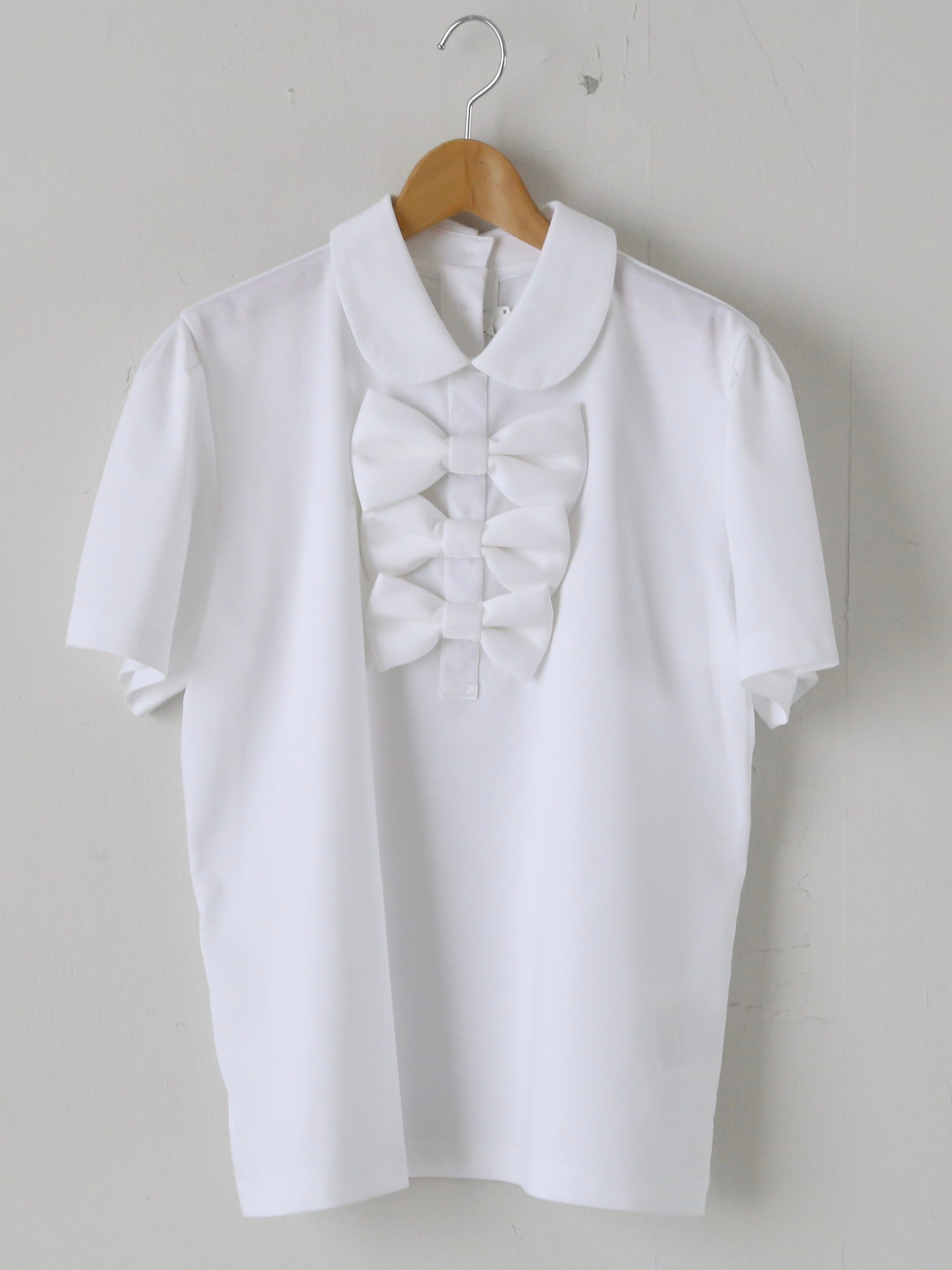 noir kei ninomiya 綿ポンチフリルTシャツ noir kei ninomiya 綿ポンチTシャツ(シングルリボン) [3Q-T008-051