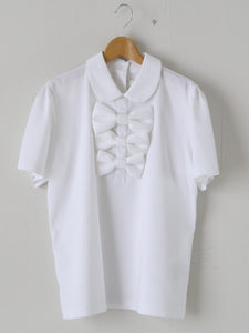 noir kei ninomiya 綿ポンチTシャツ(シングルリボン) [3Q-T008-051