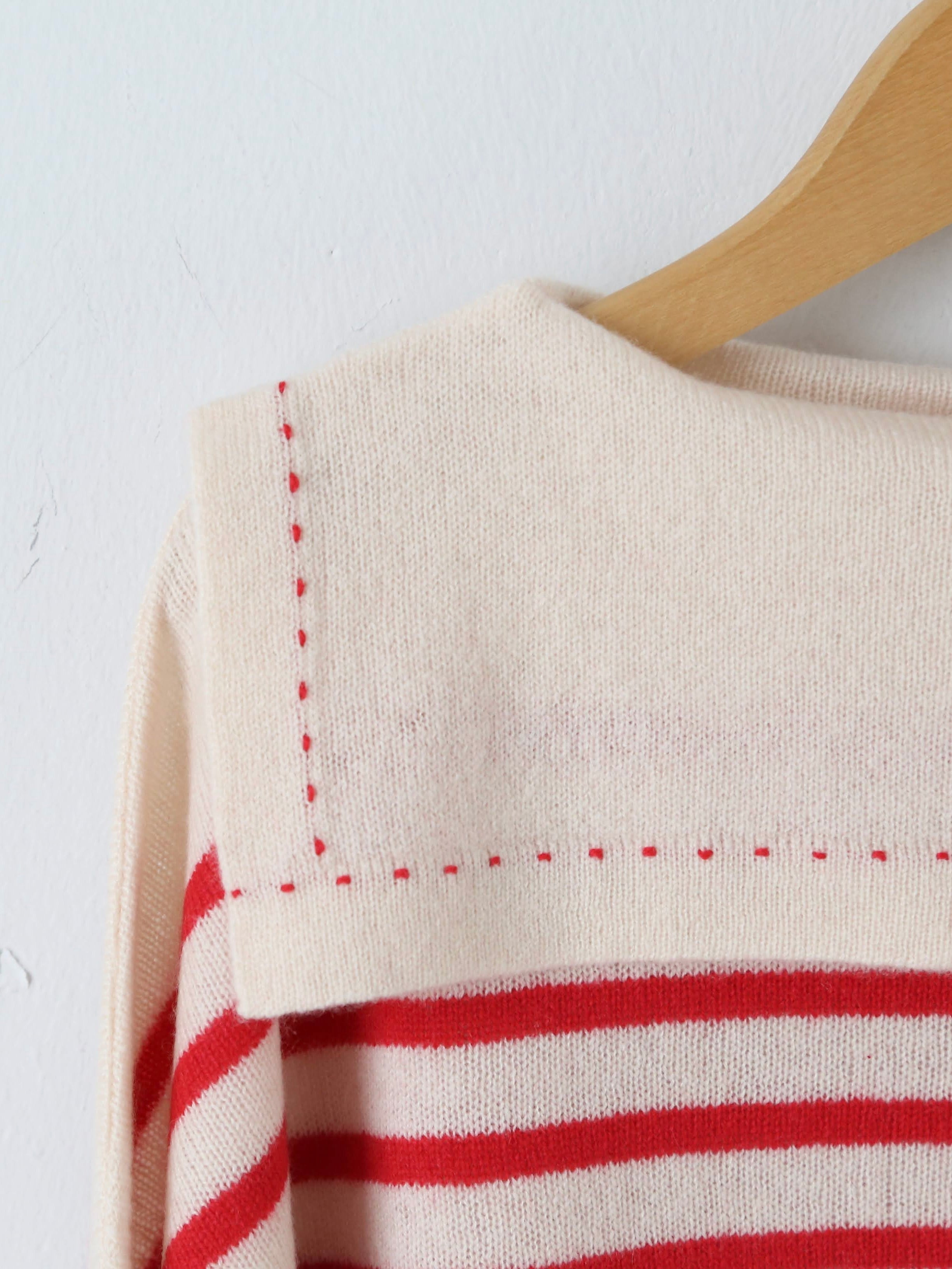 TOWAVASE バスクプルオーバー (セーラーネック)一本どり [mdm02-05]