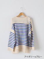 画像をギャラリービューアに読み込む, TOWAVASE バスクプルオーバー (セーラーネック)一本どり [mdm02-05]
