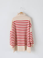 画像をギャラリービューアに読み込む, TOWAVASE バスクプルオーバー (タートルネック)二本どり[mdm02-04]
