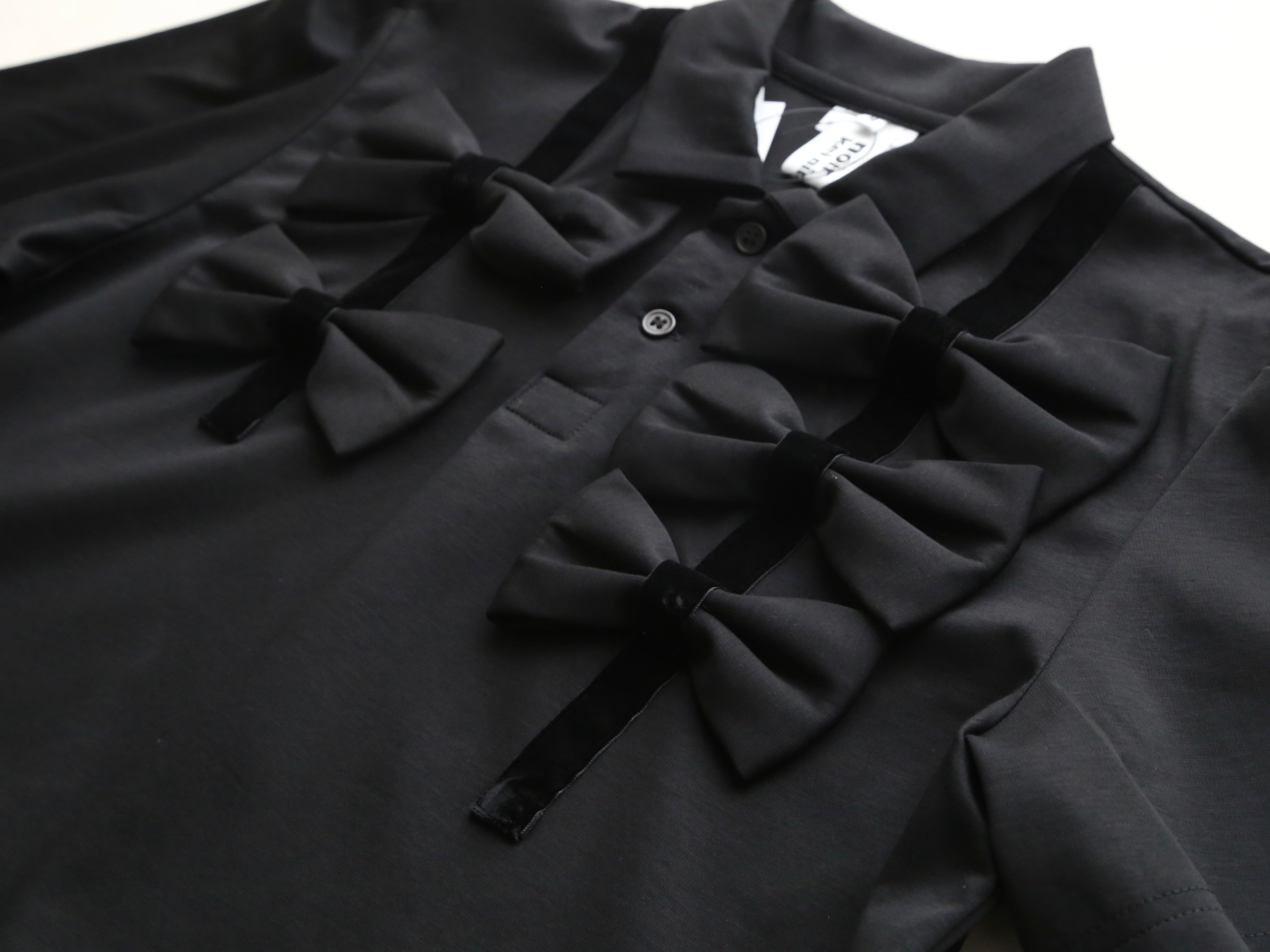 noir kei ninomiya 綿ポンチ Tシャツ ダブルリボン 5つリボン – CREER