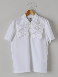 noir kei ninomiya 綿ポンチ Tシャツ ダブルリボン 5つリボン – CREER