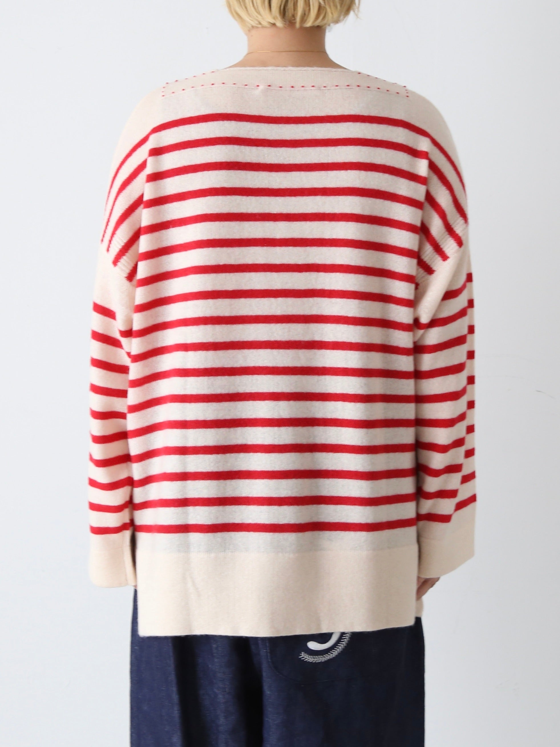 TOWAVASE バスクプルオーバー (ボートネック) 一本どり [mdm02-01]