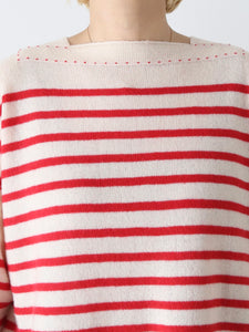 TOWAVASE バスクプルオーバー (ボートネック) 一本どり [mdm02-01] – CREER