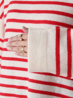 画像をギャラリービューアに読み込む, TOWAVASE バスクプルオーバー (ボートネック) 一本どり [mdm02-01]
