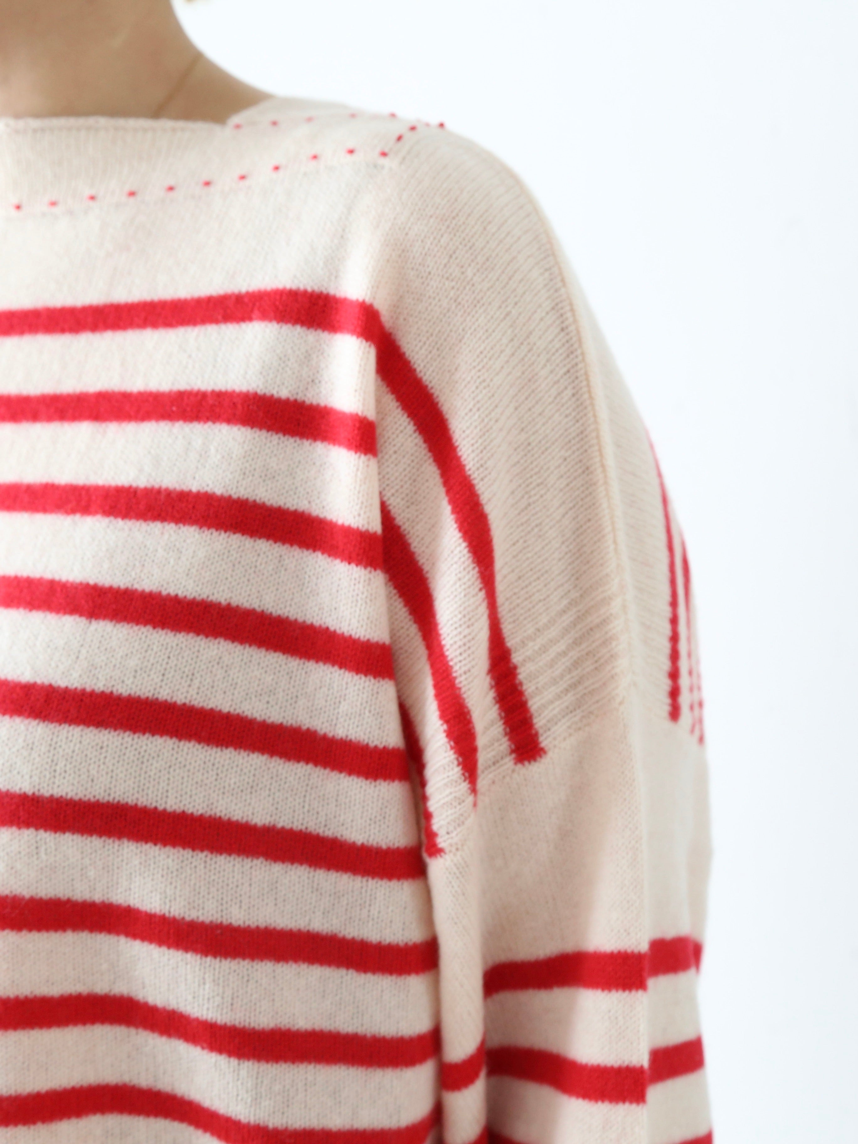 TOWAVASE バスクプルオーバー (ボートネック) 一本どり [mdm02-01]