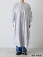 画像をギャラリービューアに読み込む, TOUJOURS バックサイドワンウェイプリーツドシャツドレス [YM43PD04]
