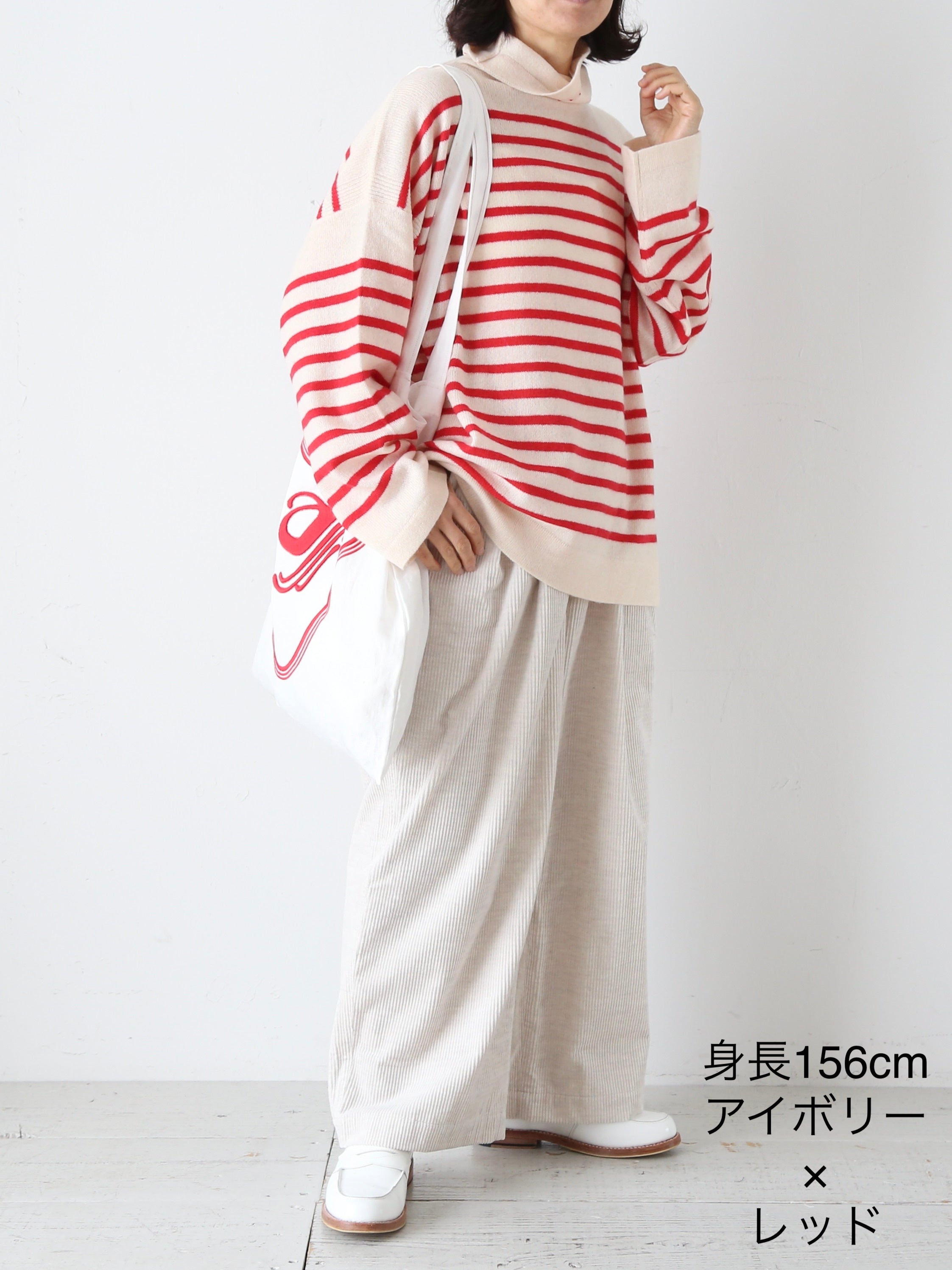 TOWAVASE バスクプルオーバー (タートルネック) 一本どり[mdm02-03]