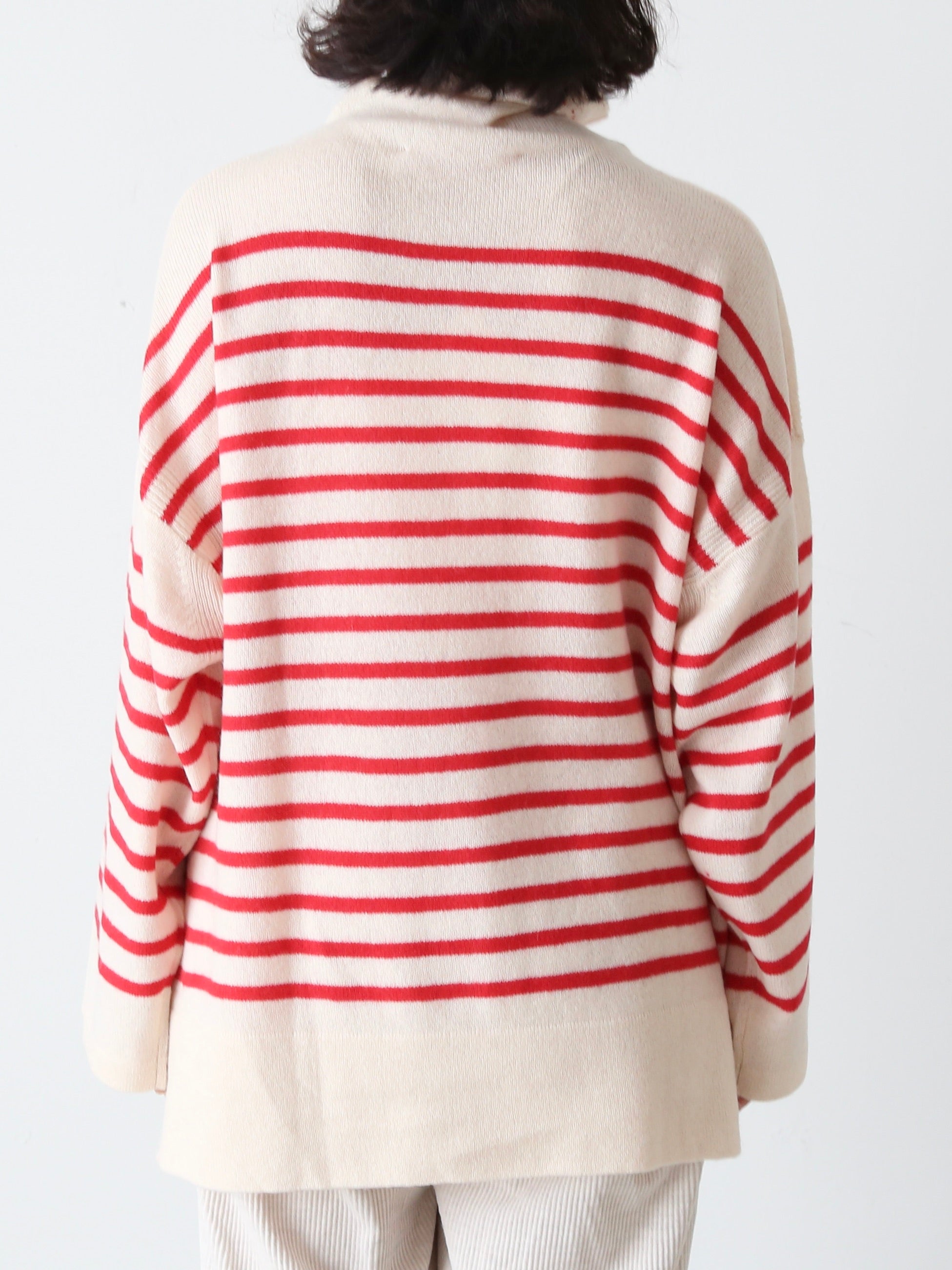 TOWAVASE バスクプルオーバー (タートルネック) 一本どり[mdm02-03]