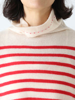 画像をギャラリービューアに読み込む, TOWAVASE バスクプルオーバー (タートルネック) 一本どり[mdm02-03]
