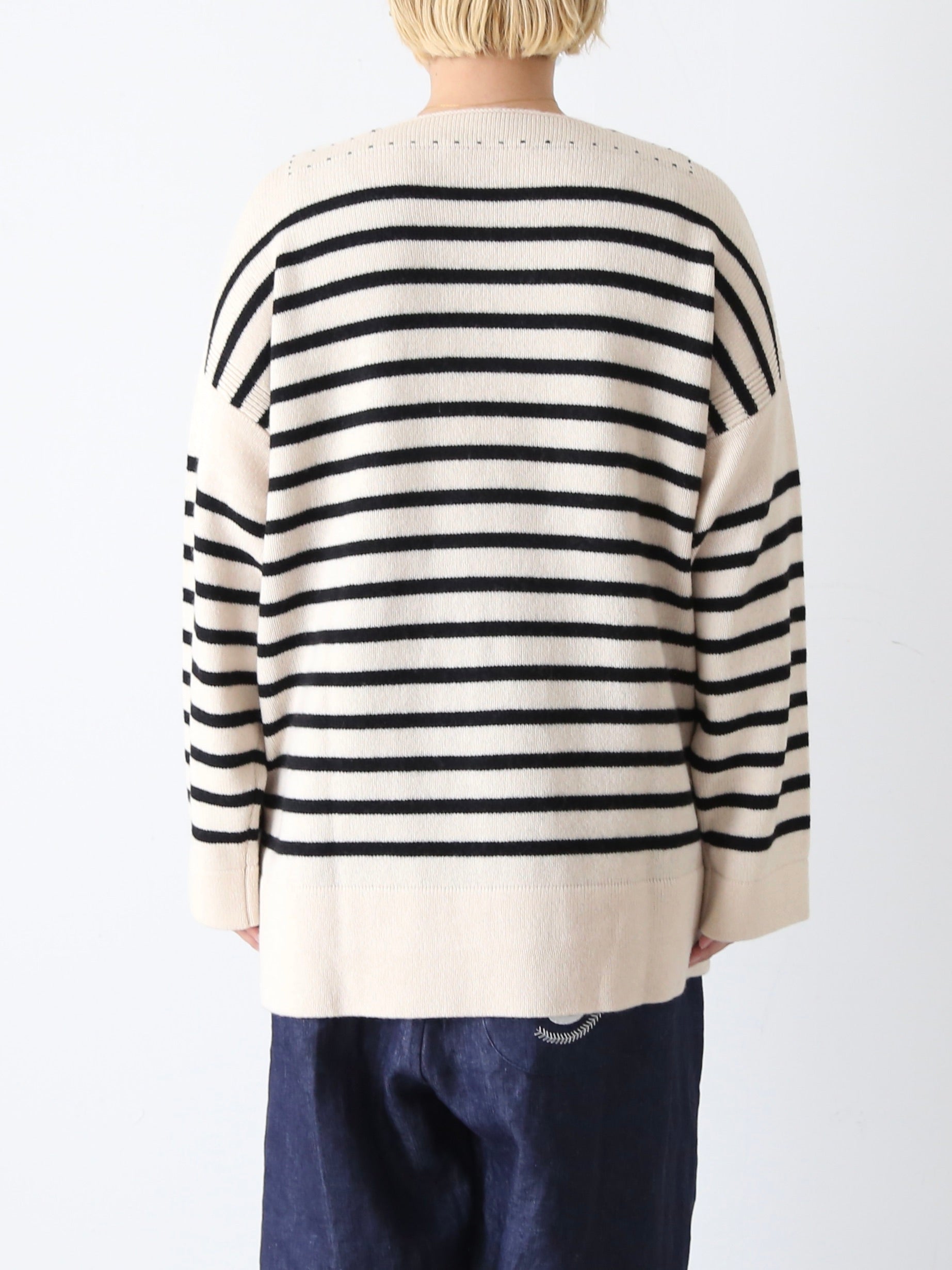 TOWAVASE バスクプルオーバー(ボートネック) 二本どり [mdm02-02]