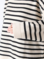 画像をギャラリービューアに読み込む, TOWAVASE バスクプルオーバー(ボートネック) 二本どり [mdm02-02]
