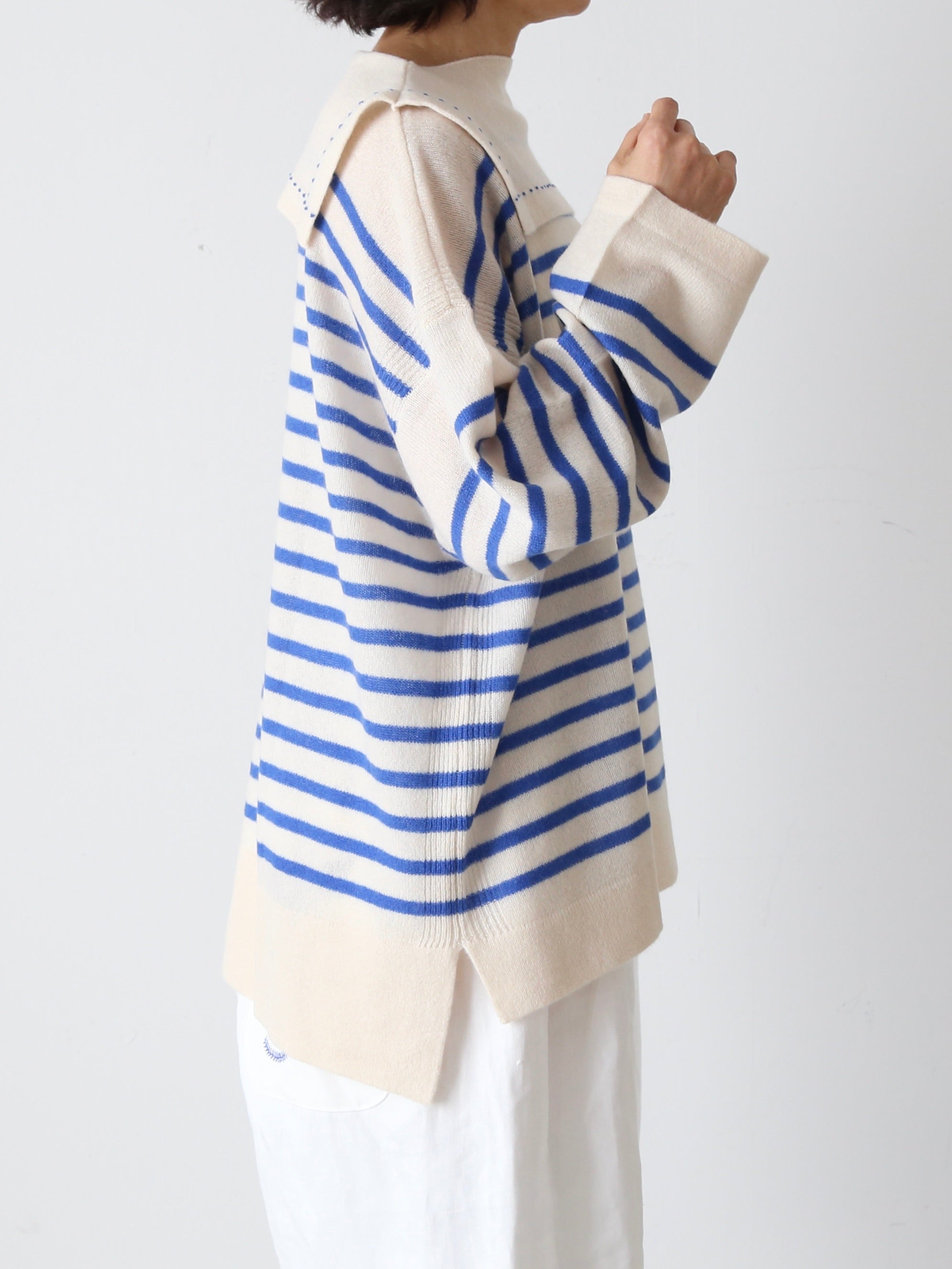 TOWAVASE バスクプルオーバー (セーラーネック)一本どり [mdm02-05]