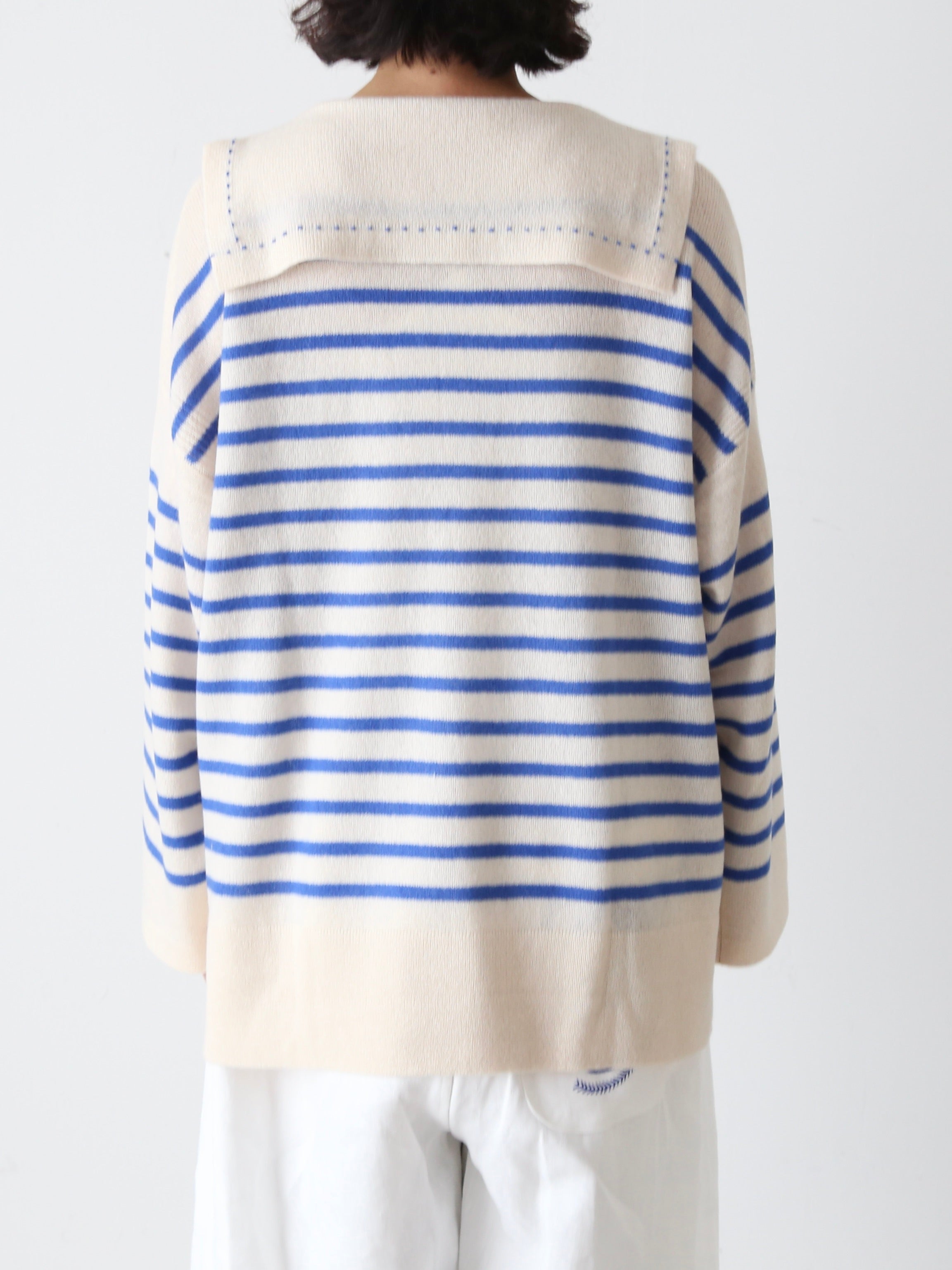 TOWAVASE バスクプルオーバー (セーラーネック)一本どり [mdm02-05]