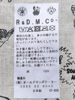 画像をギャラリービューアに読み込む, R&amp;D.M.Co- グラフティドローストリングバッグ(L) [7959]
