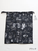 画像をギャラリービューアに読み込む, R&amp;D.M.Co- グラフティドローストリングバッグ(L) [7959]
