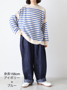 TOWAVASE バスクプルオーバー (ボートネック) 一本どり [mdm02-01] – CREER