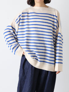 TOWAVASE バスクプルオーバー (ボートネック) 一本どり [mdm02-01] – CREER