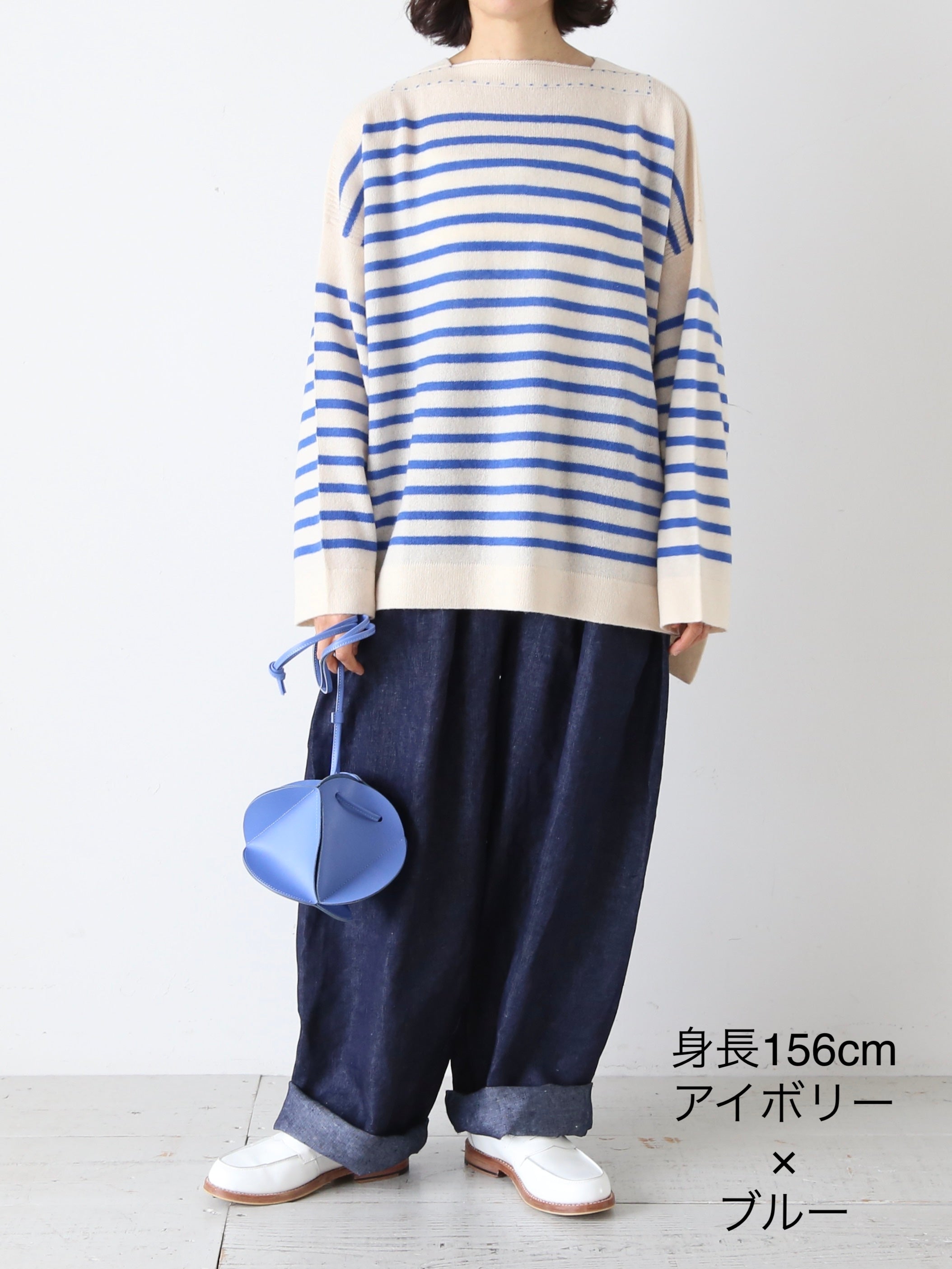 TOWAVASE バスクプルオーバー (ボートネック) 一本どり [mdm02-01]