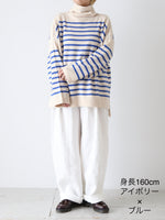 画像をギャラリービューアに読み込む, TOWAVASE バスクプルオーバー (タートルネック)二本どり[mdm02-04]
