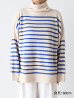 画像をギャラリービューアに読み込む, TOWAVASE バスクプルオーバー (タートルネック)二本どり[mdm02-04]
