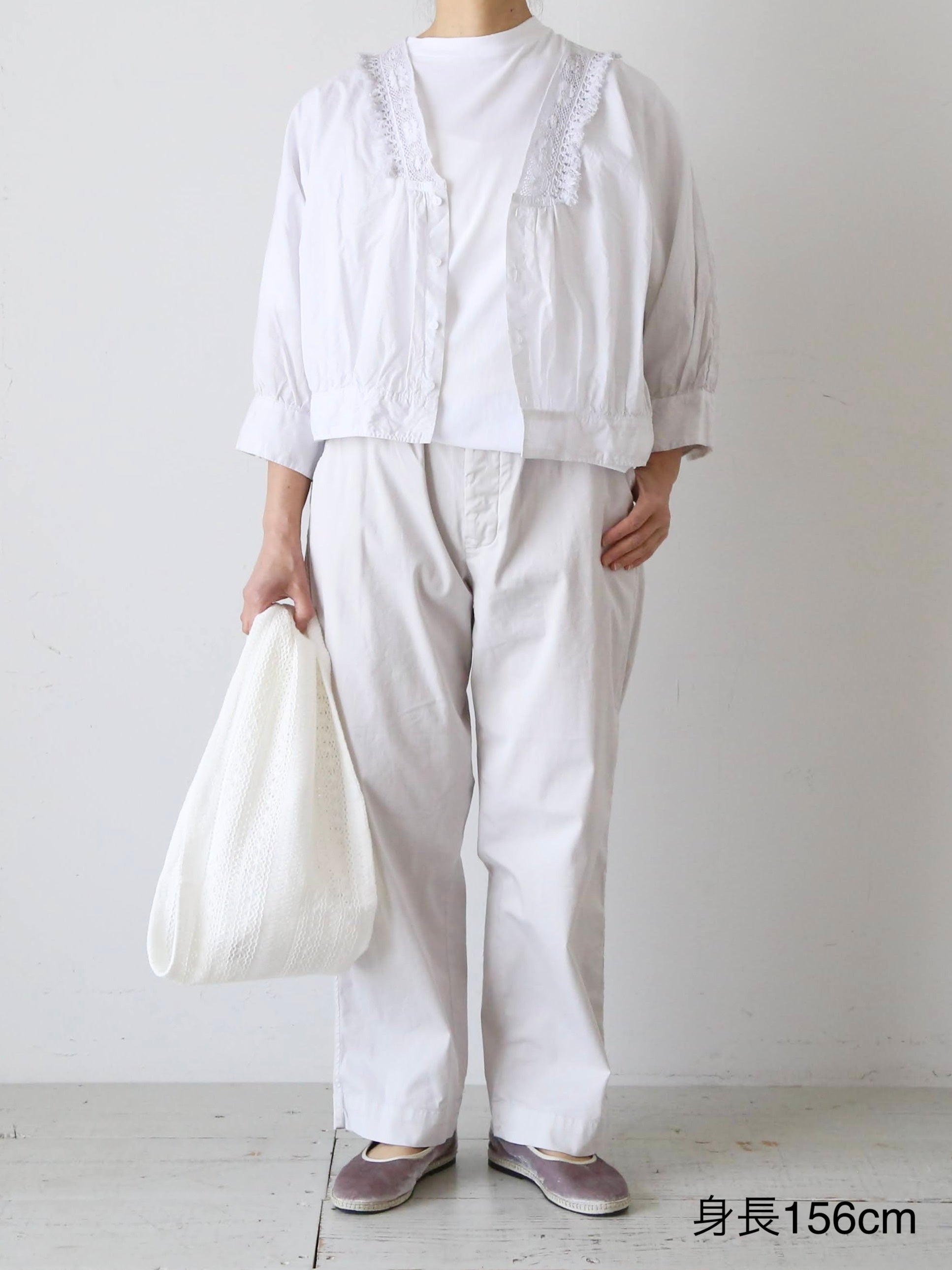 ヴィンテージ レースシャツ オフホワイト Jean Clare WEB限定】FANAKA / ヨーロピアンヴィンテージライクレースブラウス