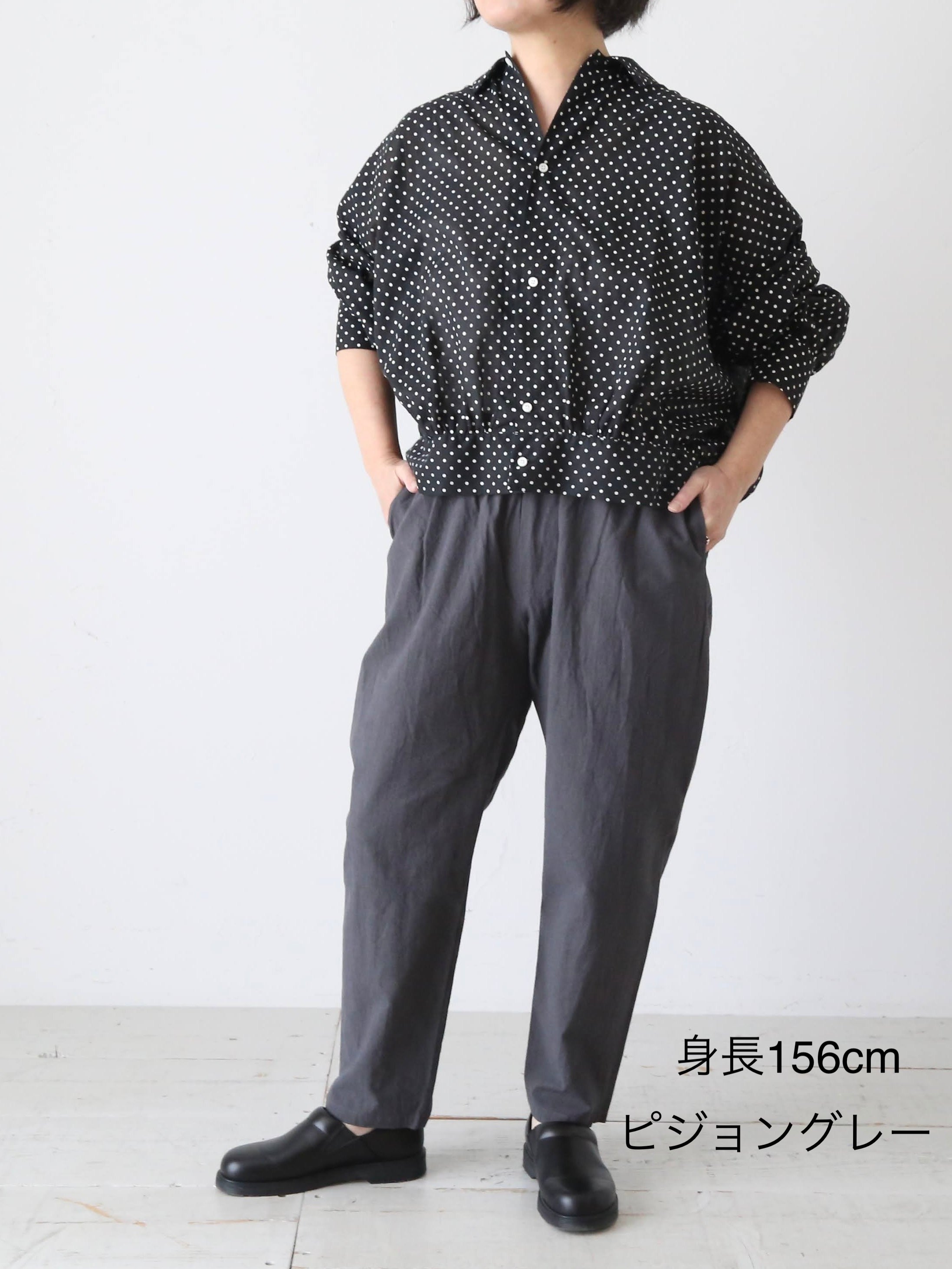 suzuki takayuki リネンブルゾン suzuki takayuki band-sleeve tunic（2color S251-19） - poooL