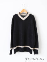 画像をギャラリービューアに読み込む, R&amp;D.M.Co- モヘアクリケットセーター [7827]
