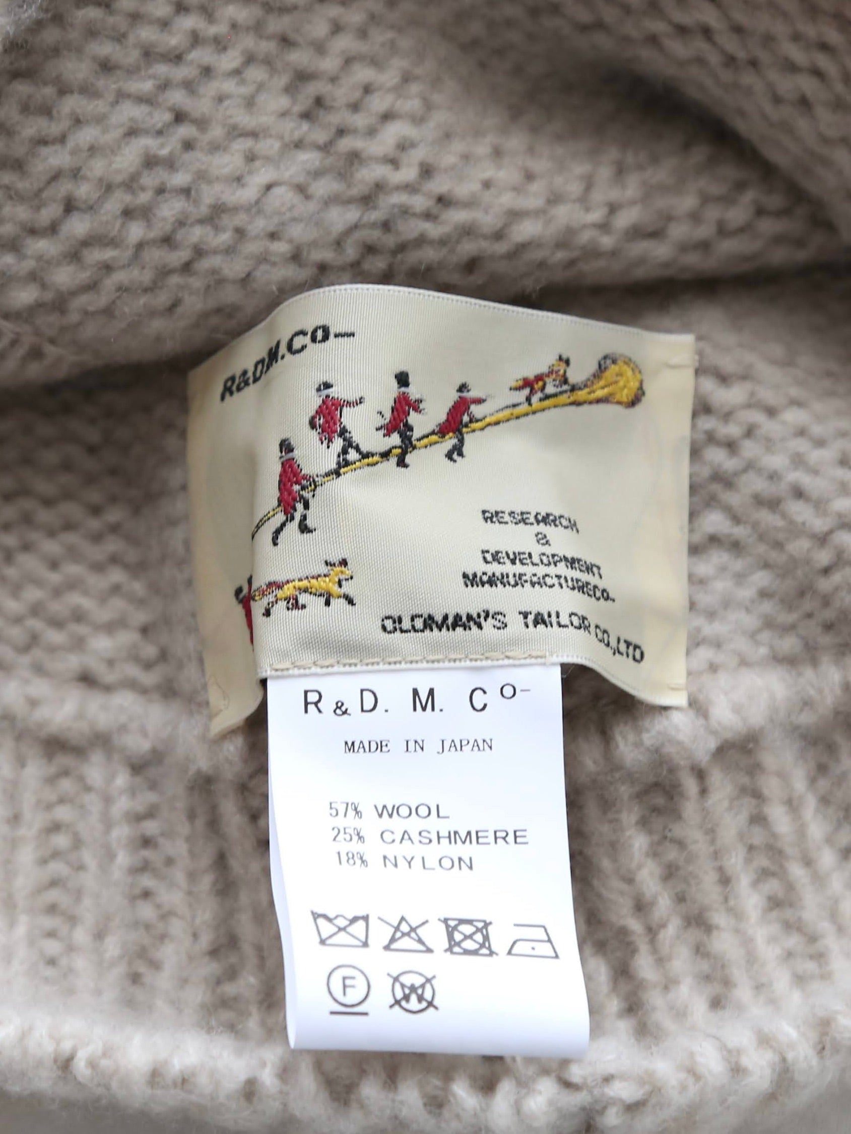 R&D.M.Co- カシミヤメリノフーディ [7831]