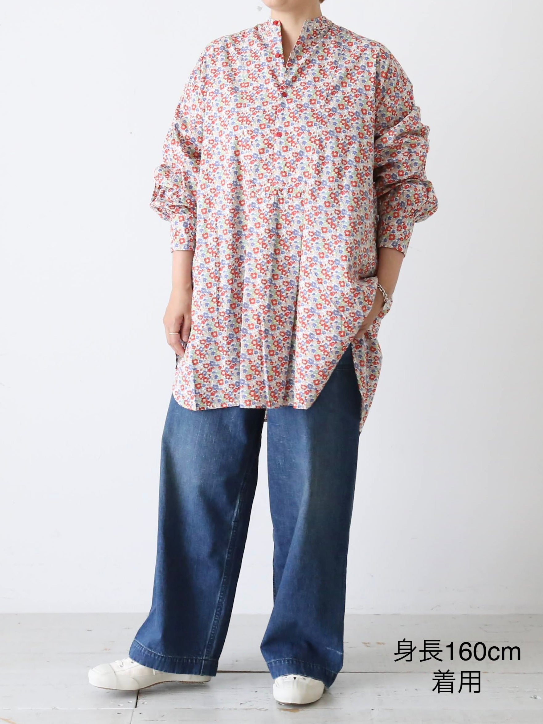 Veritecoeur リバティプリントヨークシャツ [VC-2754]