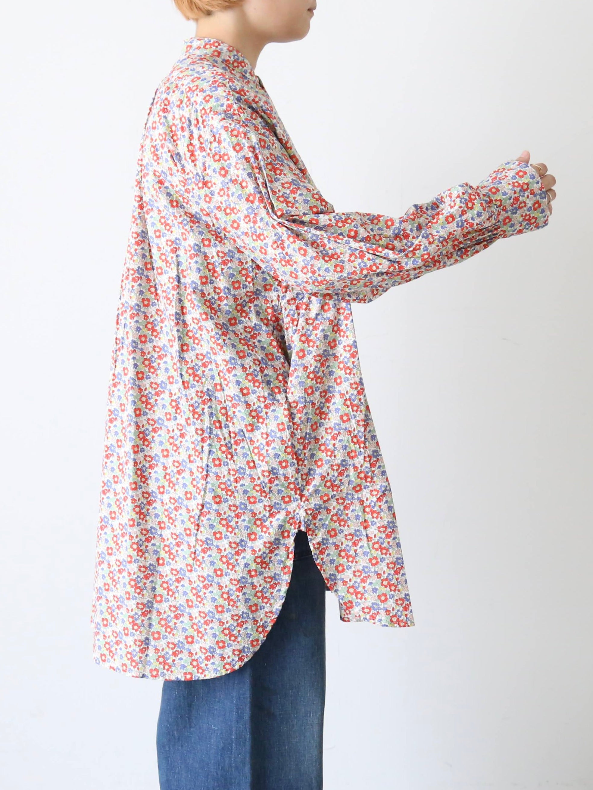 Veritecoeur リバティプリントヨークシャツ [VC-2754]