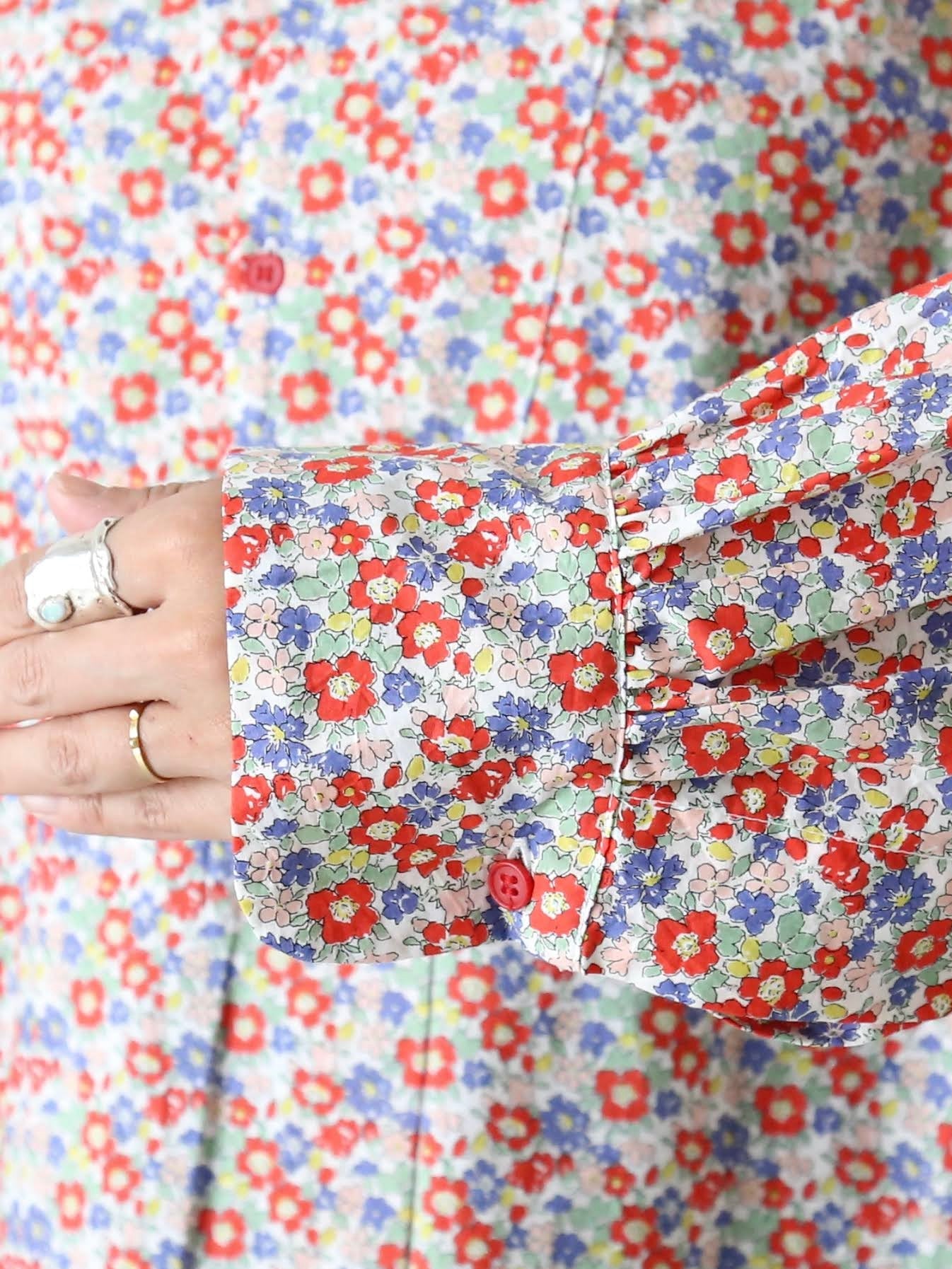 Veritecoeur リバティプリントヨークシャツ [VC-2754]