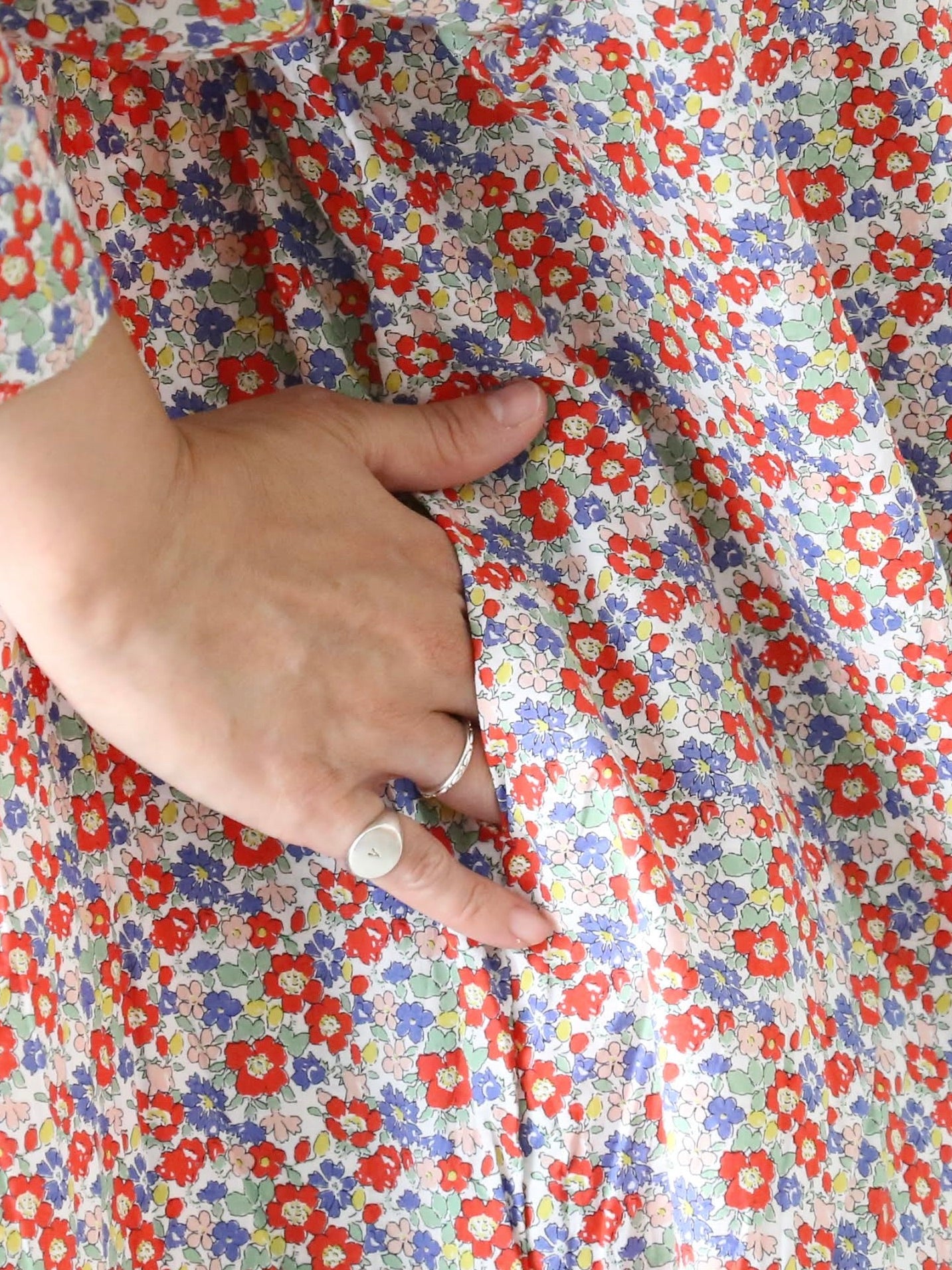 Veritecoeur リバティプリントヨークシャツ [VC-2754]