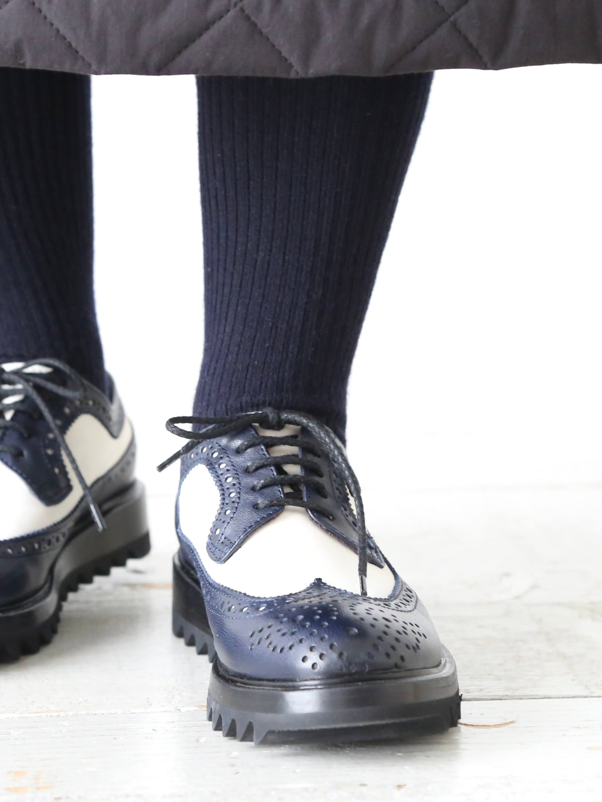 R&D.M.Co- ウールリブタイツ [1385]