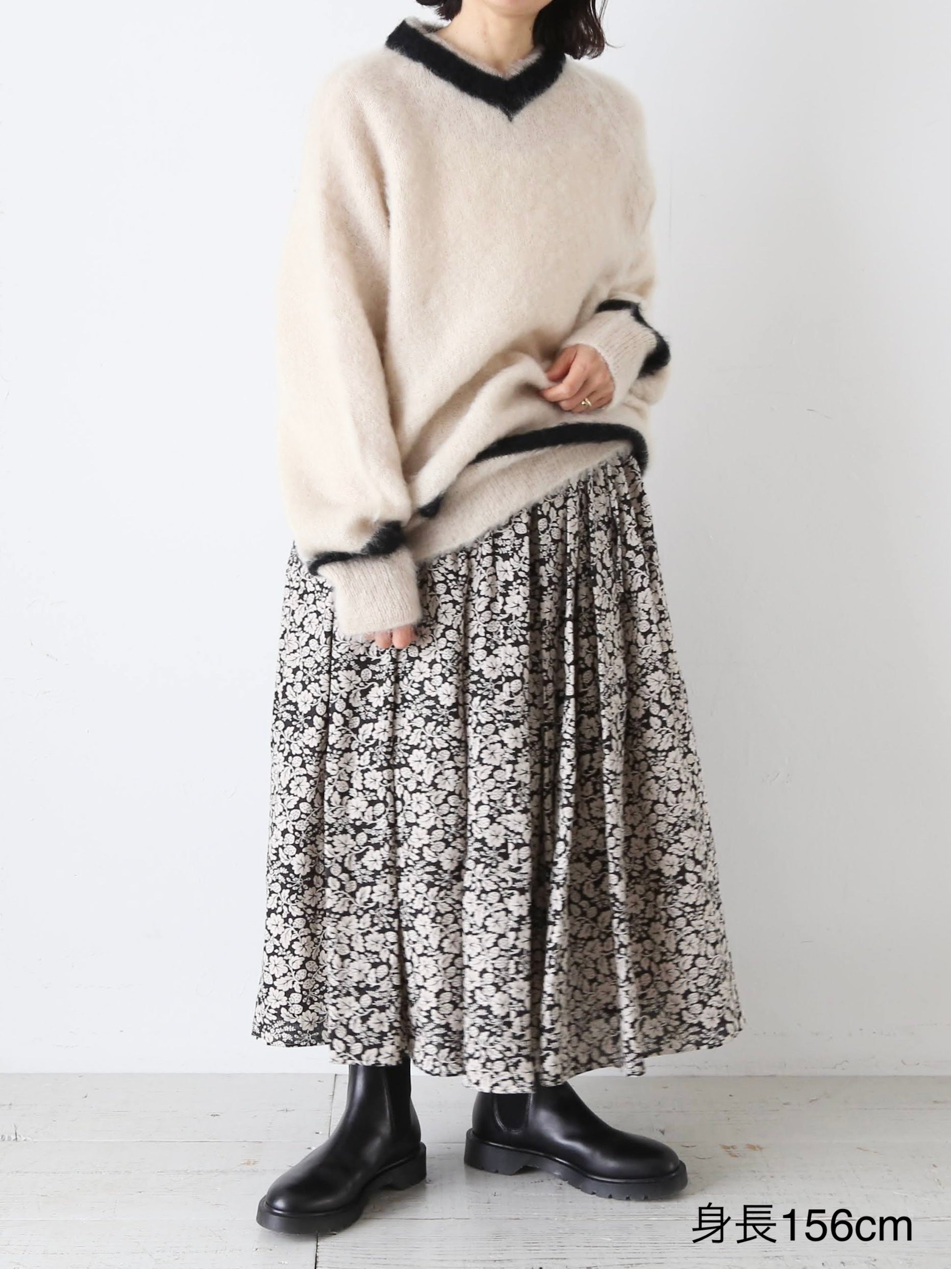 R&D.M.Co- ワイルドベリーギャザースカート [7761] – CREER