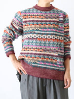 画像をギャラリービューアに読み込む, ANTIPAST ジャガードニットプルオーバー[S0302]
