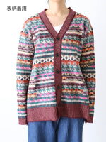 画像をギャラリービューアに読み込む, ANTIPAST ニットジャガードカーディガン[S0303]
