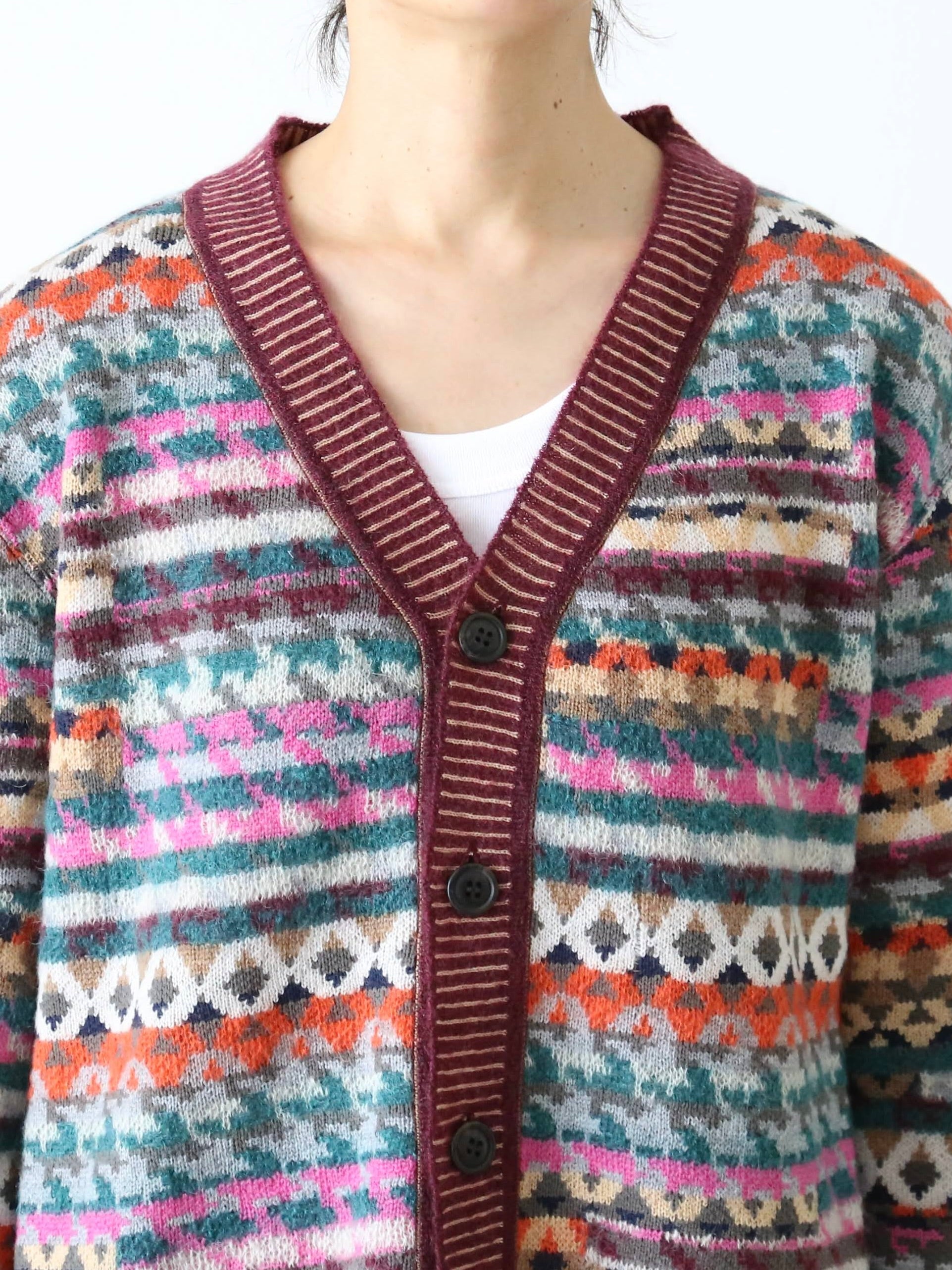 ANTIPAST ニットジャガードカーディガン[S0303]