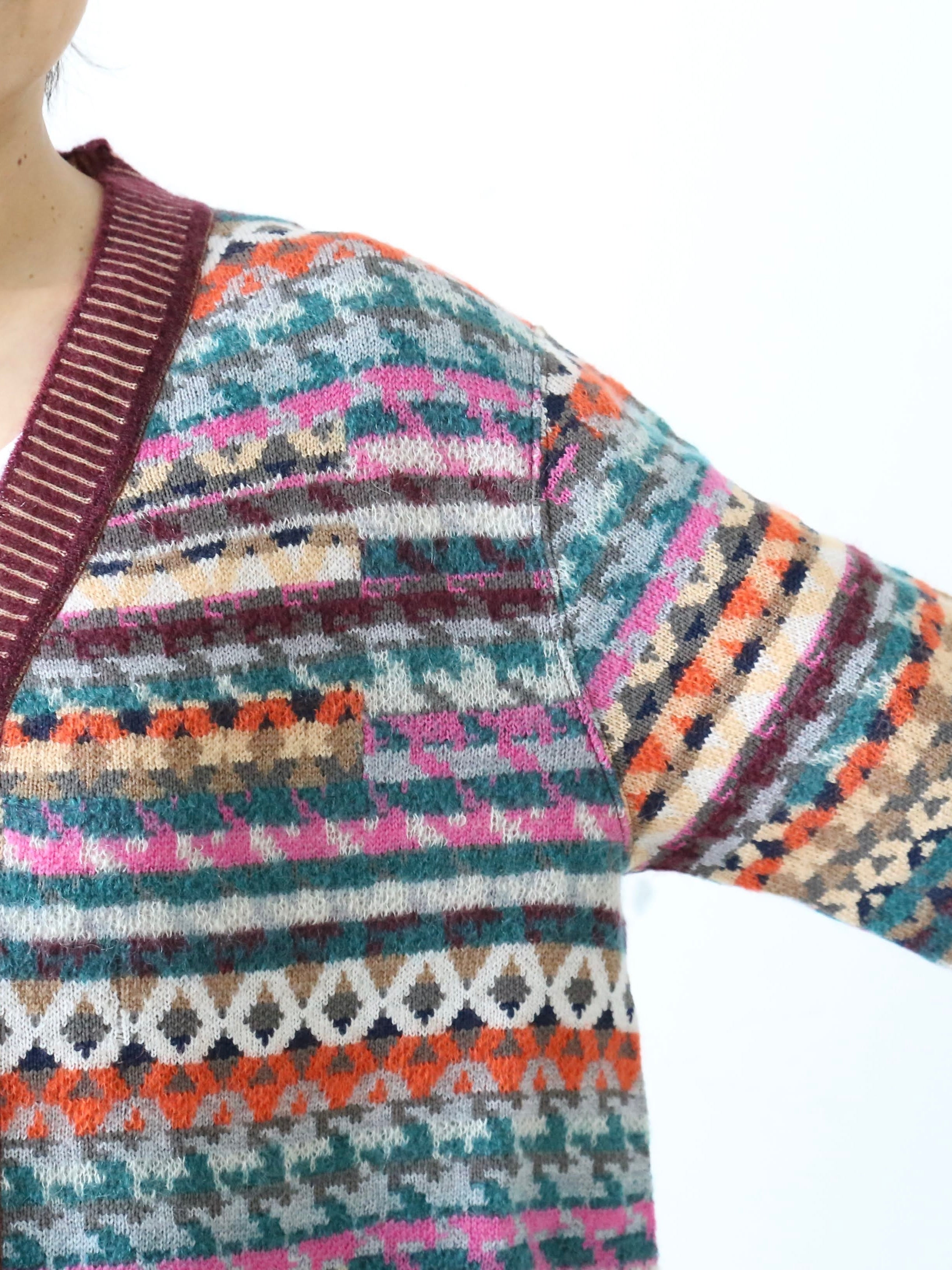 ANTIPAST ニットジャガードカーディガン[S0303]