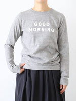 画像をギャラリービューアに読み込む, R&amp;D.M.Co- GOOD MORNINGロングスリーブTシャツ [8315]
