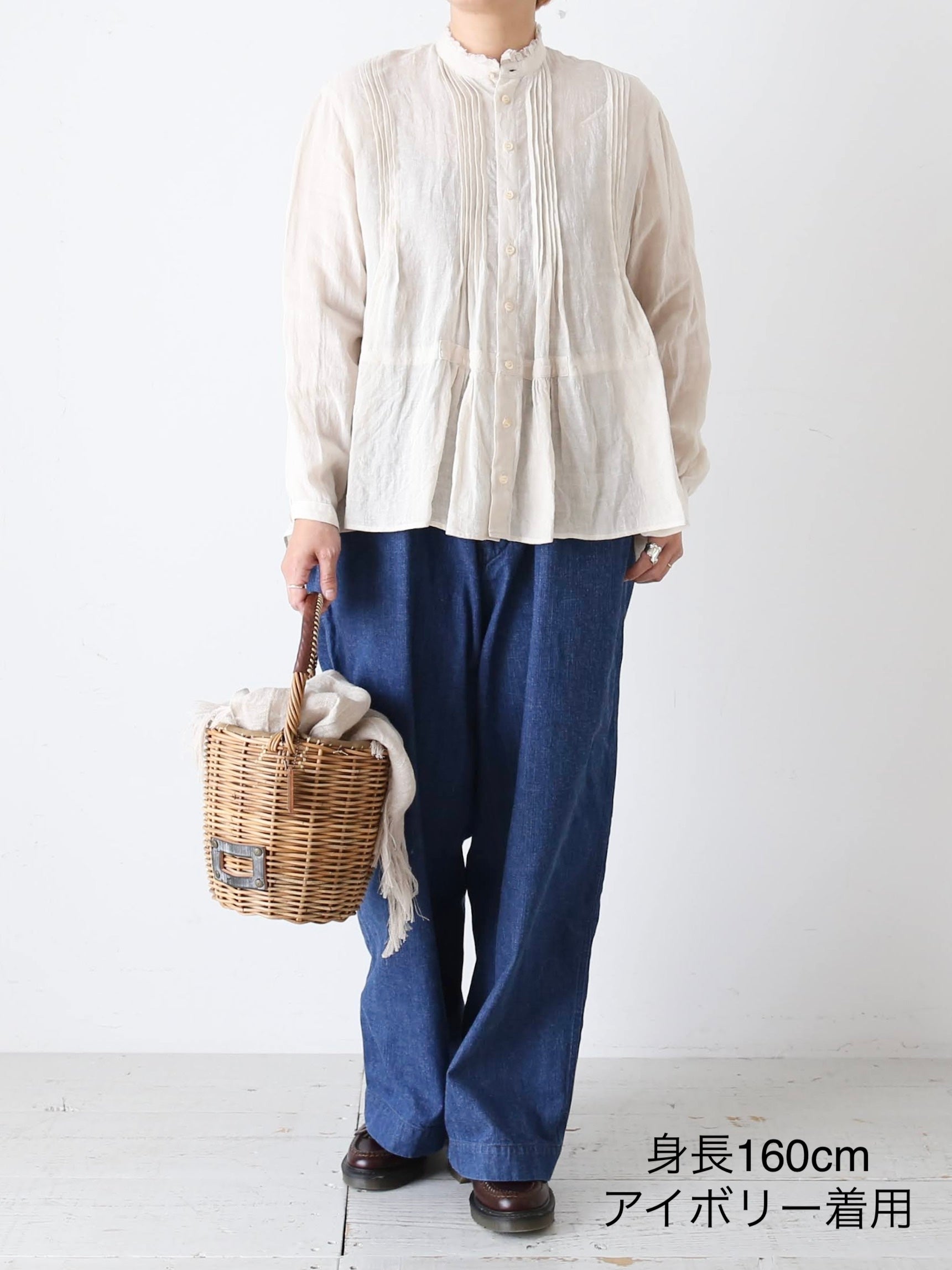 suzuki takayuki ピンタックブラウス [A261-06]