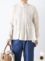 画像をギャラリービューアに読み込む, suzuki takayuki ピンタックブラウス [A261-06]
