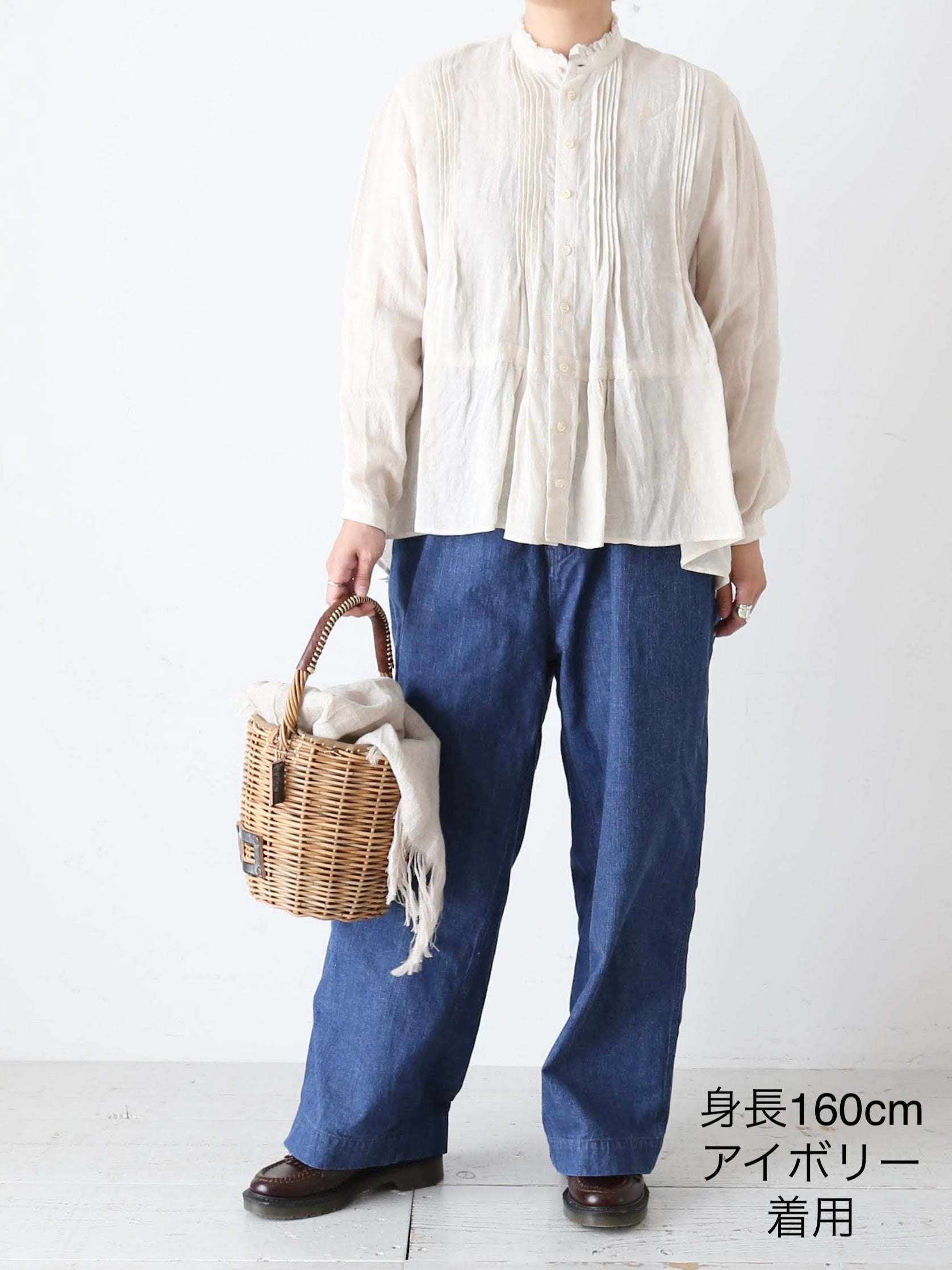 suzuki takayuki ピンタックブラウス [A261-06]