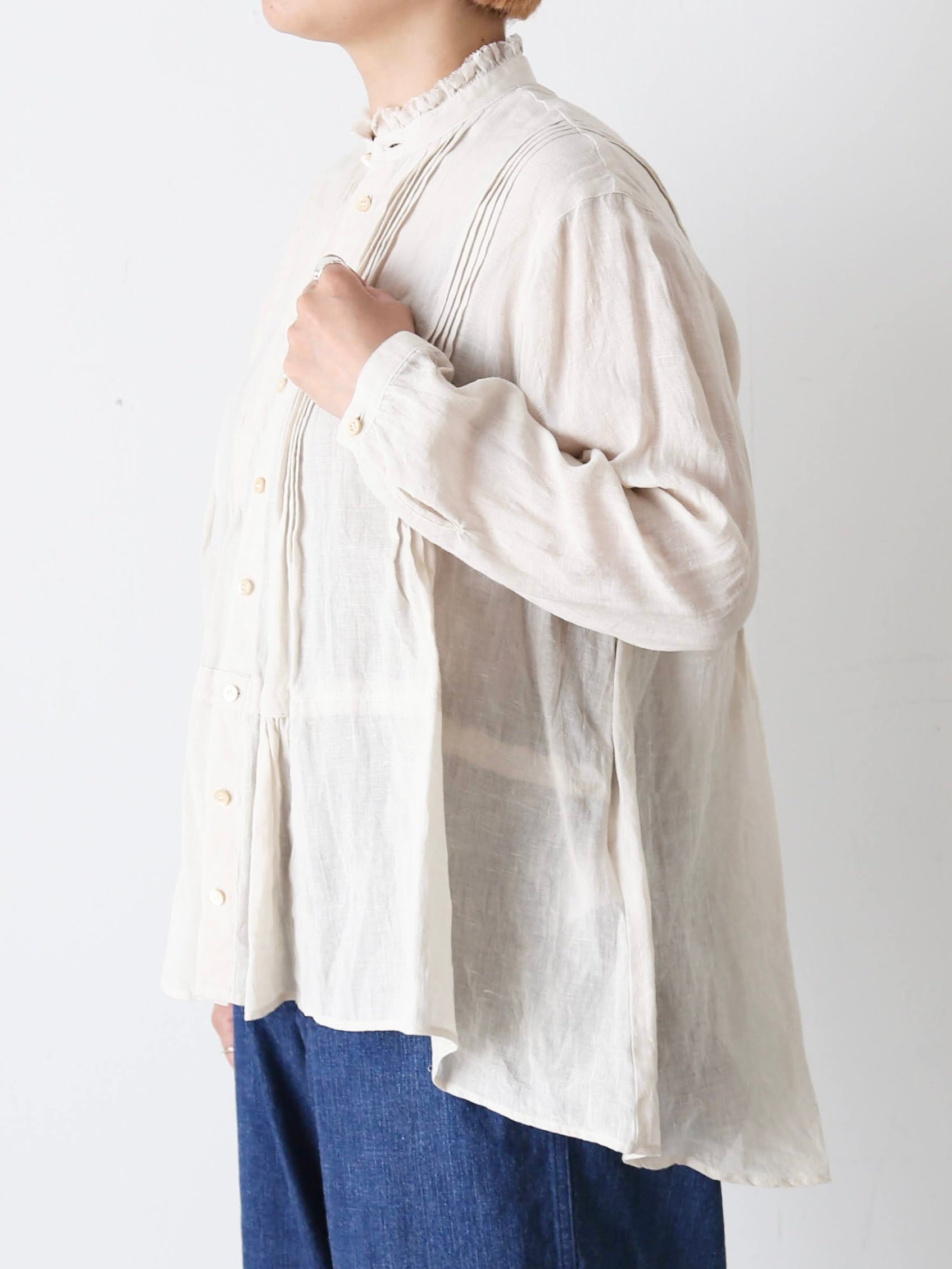 suzuki takayuki ピンタックブラウス [A261-06]