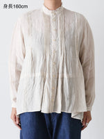 画像をギャラリービューアに読み込む, suzuki takayuki ピンタックブラウス [A261-06]
