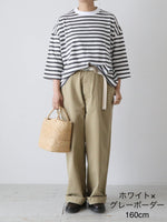 画像をギャラリービューアに読み込む, Veritecoeur 1×1.5ボーダーショートスリーブ [VCC-528]
