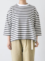 画像をギャラリービューアに読み込む, Veritecoeur 1×1.5ボーダーショートスリーブ [VCC-528]
