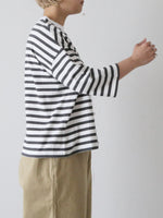 画像をギャラリービューアに読み込む, Veritecoeur 1×1.5ボーダーショートスリーブ [VCC-528]
